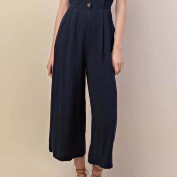Linen Jumpsuit - Picture 2 of 3